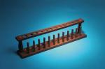 WOODEN TEST TUBE RACK, 12-TUBE,  MLS-TTHW03 #